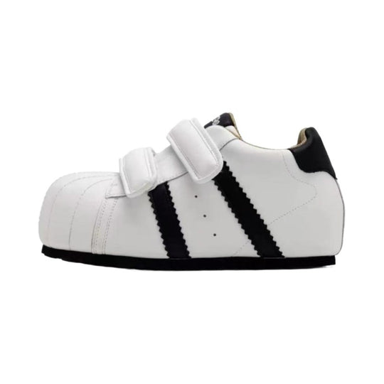 Damen Bequeme Sneakers mit doppeltem Klettverschluss und sportlichem Design EB