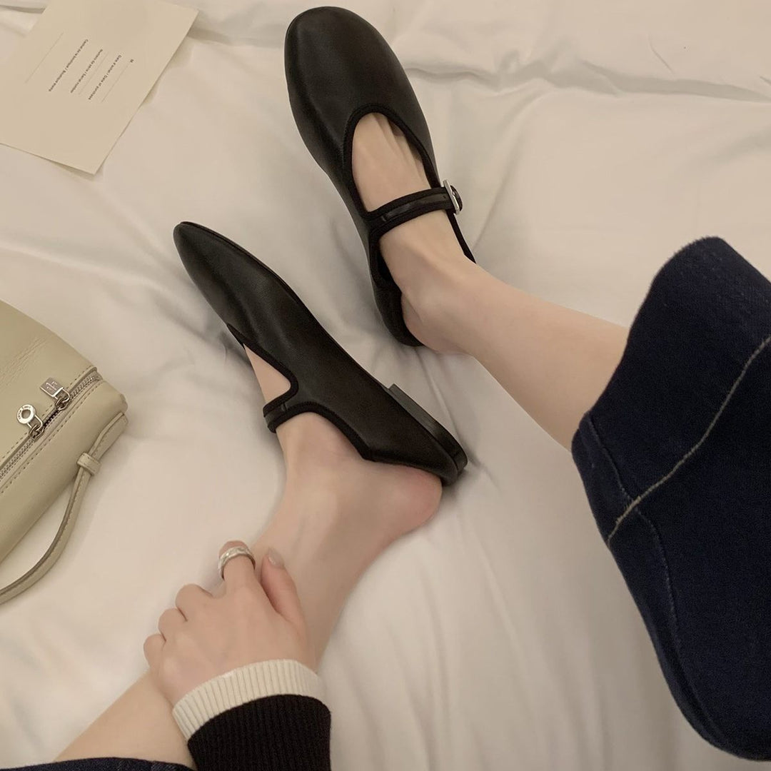 Damen Ballerinas mit dekorativem Riemchen EB