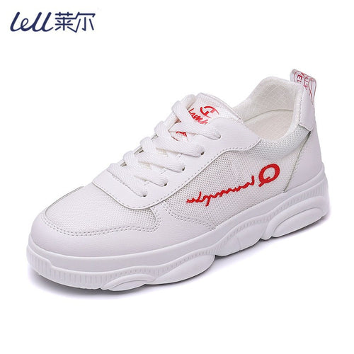 Damen Sportliche Sneaker mit atmungsaktiver Mesh-Oberfläche und gepolsterter Dämpfung EB