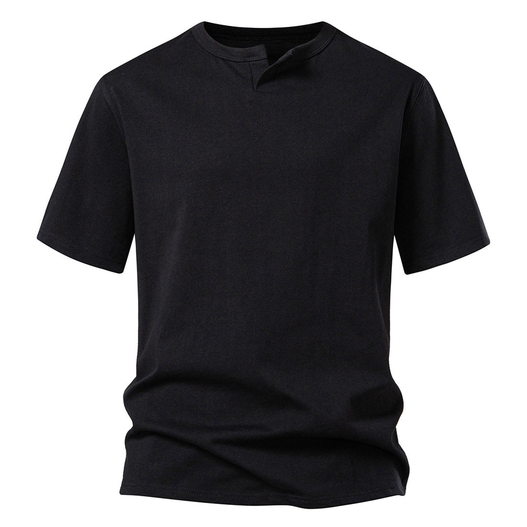 Herren T-Shirt mit modernem Ausschnitt und komfortablem Schnitt EB