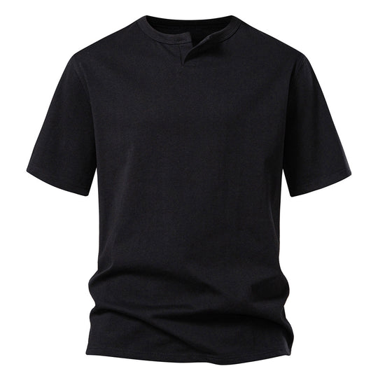 Herren T-Shirt mit modernem Ausschnitt und komfortablem Schnitt EB