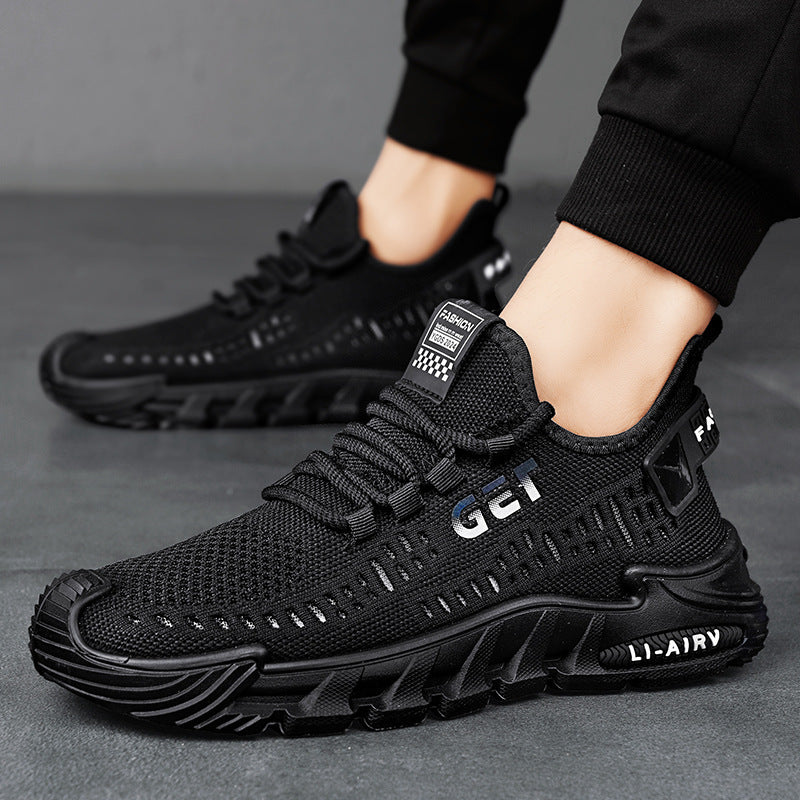 Damen Atmungsaktive Fitness Sneakers mit stoßdämpfender Sohle EB