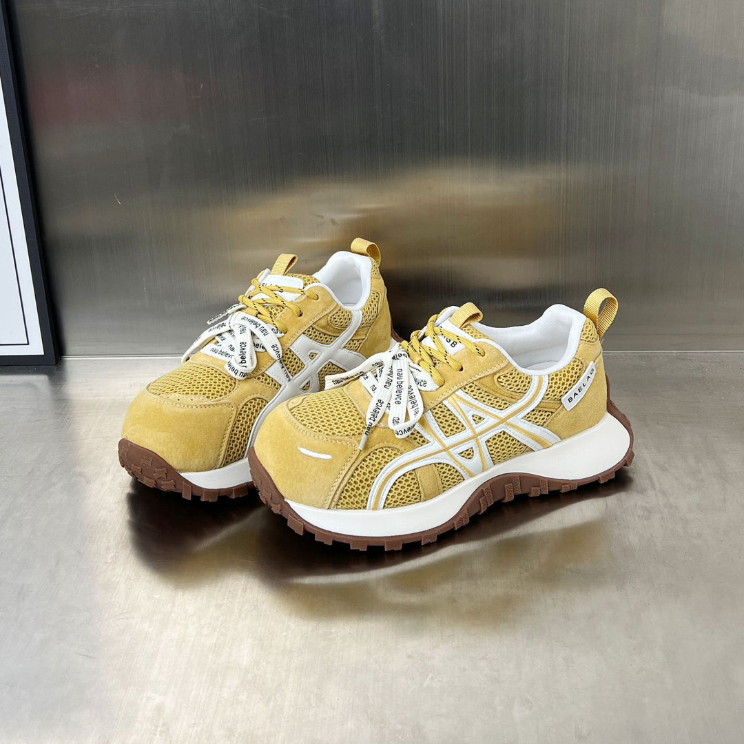 Damen vielseitige Sport Sneakers mit atmungsaktivem Mesh und robustem Obermaterial EB