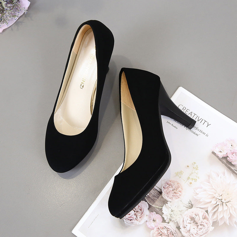 Damen elegante Pumps mit komfortablem Blockabsatz EB 1782226294