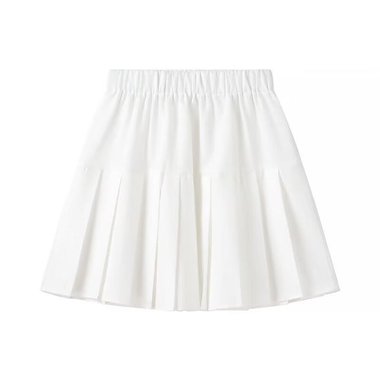 Damen elegantes ärmelloses Kleid mit hohem Kragen und schwingendem Rock EB