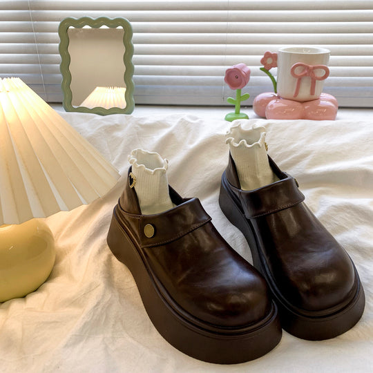 Damen modische Plateauschuhe mit elegantem Riemen und hervorragendem Tragekomfort EB