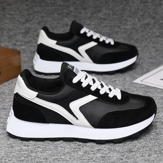 Damen Sportliche Sneakers mit atmungsaktivem Mesh und stoßdämpfender Sohle EB