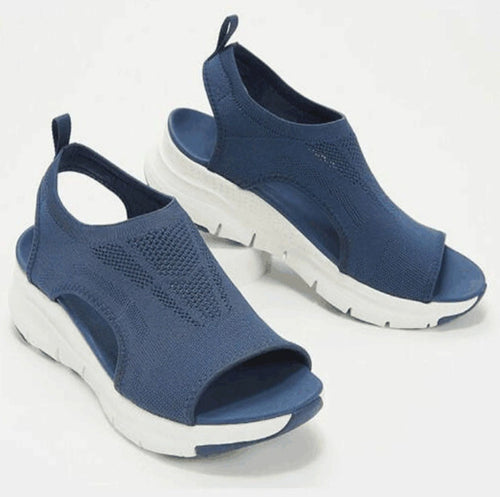 Damen sportliche und stilvolle Zehentrenner-Sandalen mit ergonomischem Design EB