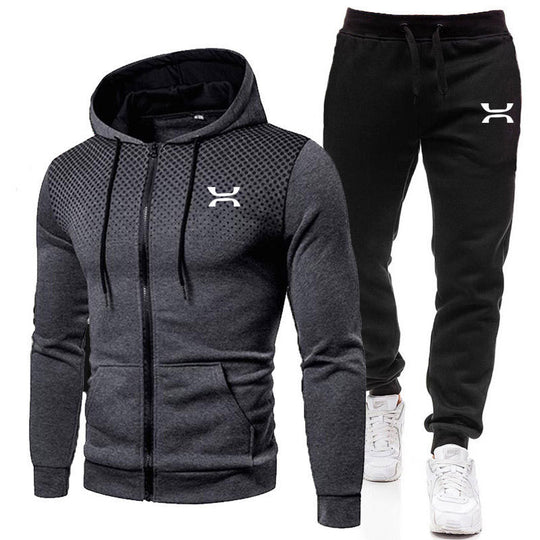 EB Herren Sportanzug mit Reißverschluss-Hoodie und Jogginghose
