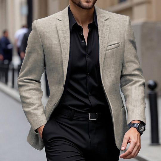 Herren eleganter strukturierten Blazer EB