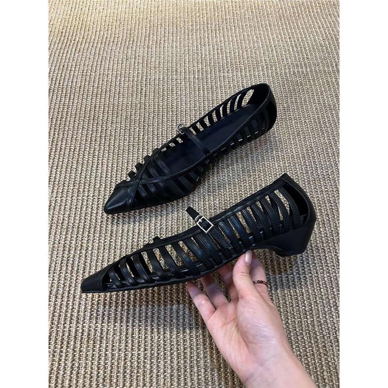 Damen Slingback Ballerinas mit raffiniertem Riemendesign EB