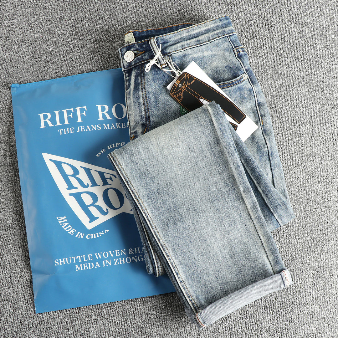 Damen Slim-Fit Jeans mit lässigen Fransen EB