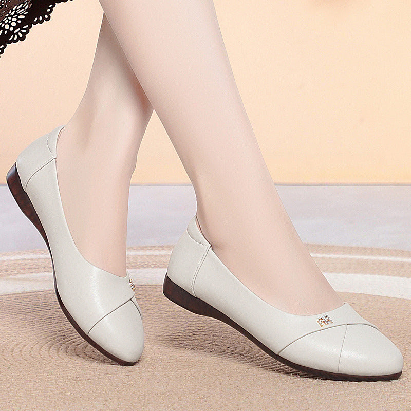Damen Komfortable und elegante Ballerinas mit dezenter Verzierung EB