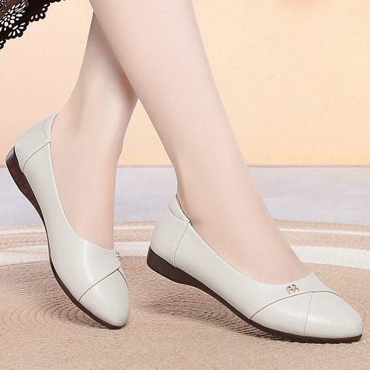 Damen Komfortable und elegante Ballerinas mit dezenter Verzierung EB
