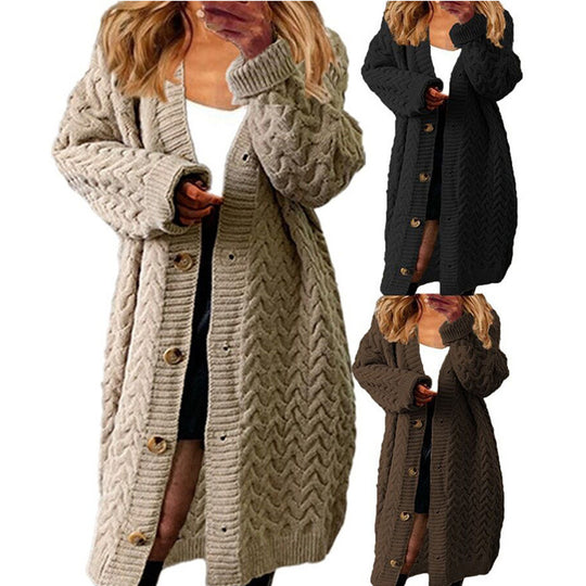 Damen Großer Strickcardigan EB