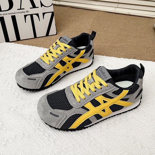 Damen Sportliche Lightweight Sneakers mit atmungsaktivem Obermaterial und rutschfester Sohle EB