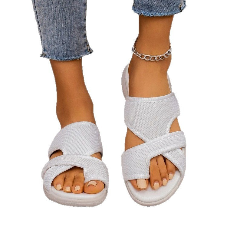 Damen Komfortable Riemchensandalen mit atmungsaktivem Obermaterial EB
