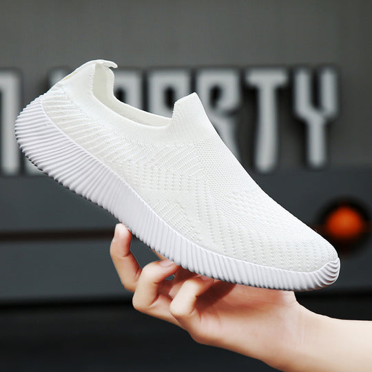 Damen Atembare Slip-On Sneakers mit elastischem Obermaterial EB