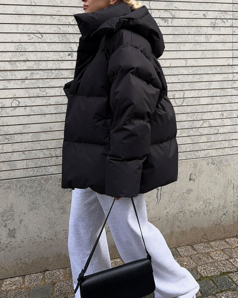 EB | Schönheit Kapuze Lockere Baumwolljacke