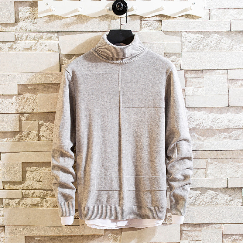 Damen Pullover mit hohem Kragen und Taschen EB