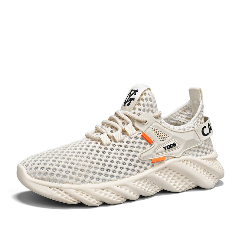 Damen Leichte Lauf-Sneaker mit atmungsaktivem Mesh-Obermaterial und rutschfester Sohle EB