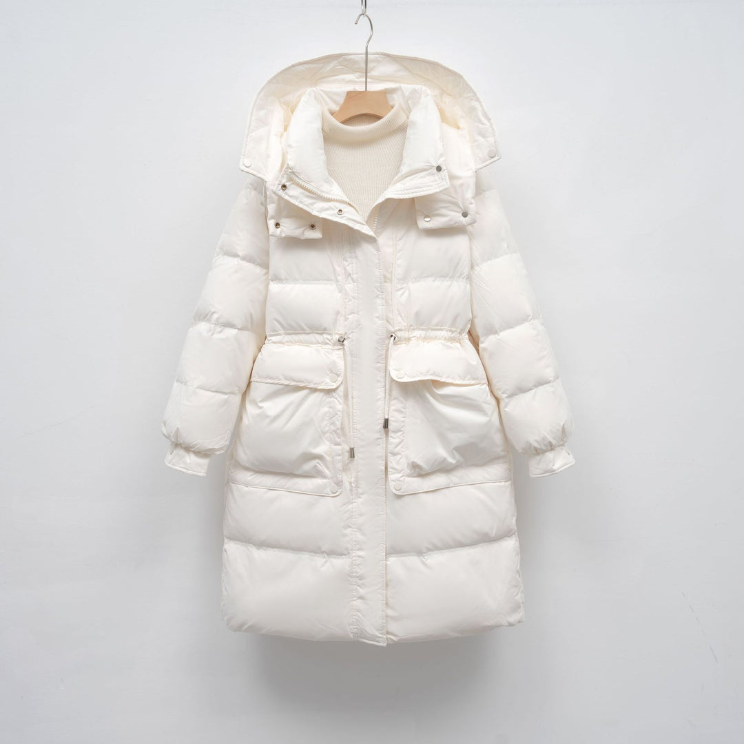 Damen isolierte Winterjacke mit verstellbarem Bund EB