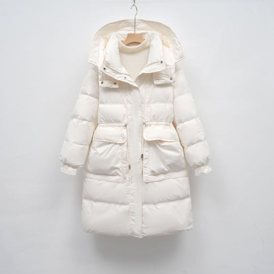Damen isolierte Winterjacke mit verstellbarem Bund EB