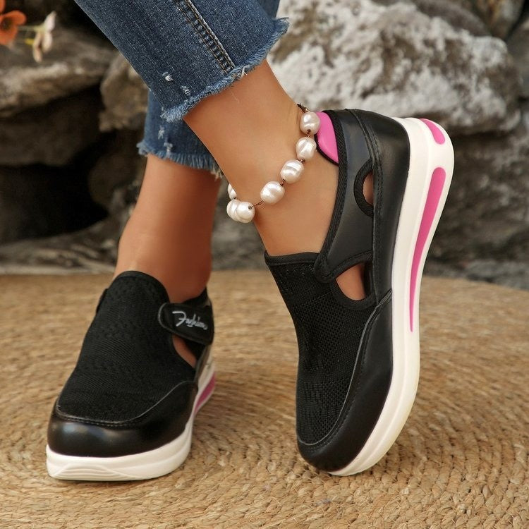 Damen Komfortable Slip-On Sneakers EB