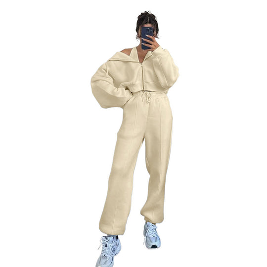 Damen oversized Kapuzenjacke mit hochwertigem Reißverschluss EB
