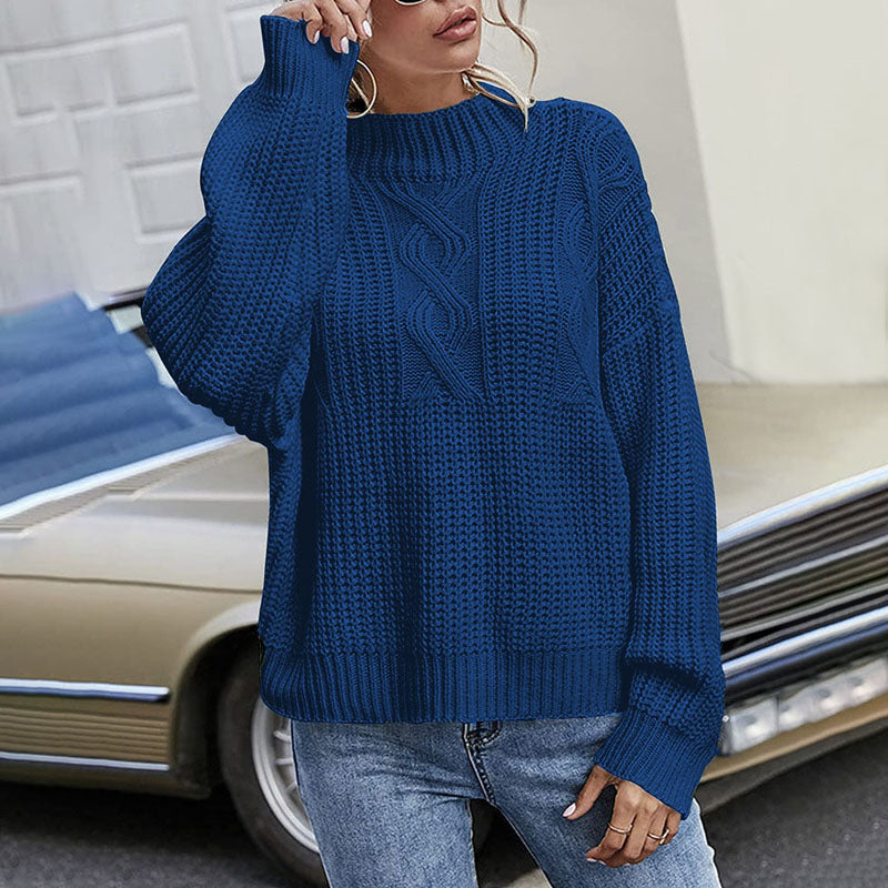 EB | Kabelstrickpullover Acryl Komfortabel, Klassisch