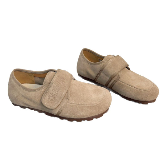 Damen Komfortable Slipper mit praktischem Klettverschluss EB