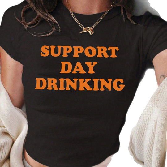 Damen T-Shirt mit witzigem Statementdruck EB