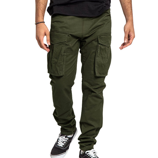 Herren Cargo-Hose mit mehreren praktischen Taschen und elastischem Bund EB