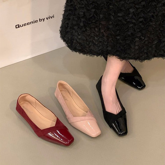 Damen elegante Slingback-Pumps mit modischem Glanz und komfortablem Fußbett EB