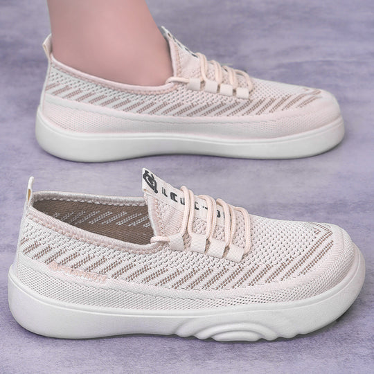 Damen Flexibilitäts Sneakers mit atmungsaktivem Obermaterial und elastischem Verschlusssystem EB