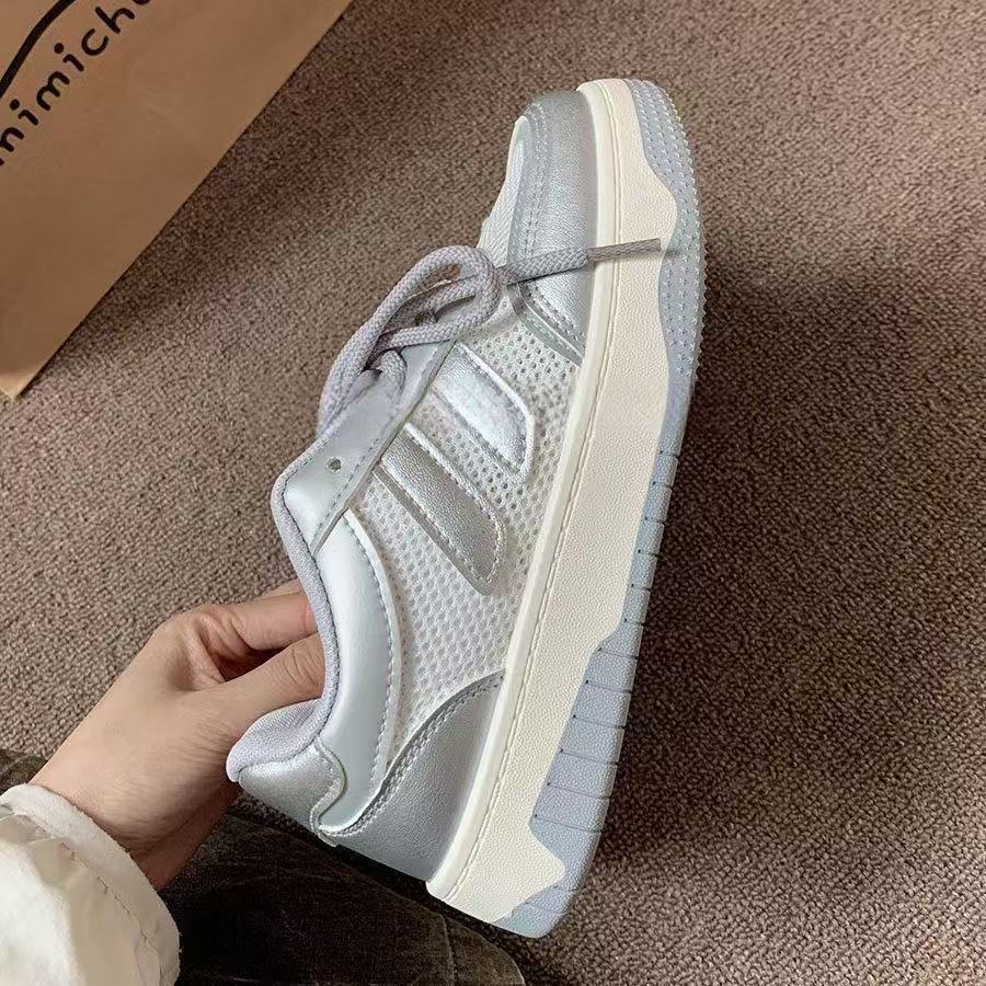 Damen Atmungsaktive Sneakers mit reflektierenden Akzenten und rutschfester Sohle EB