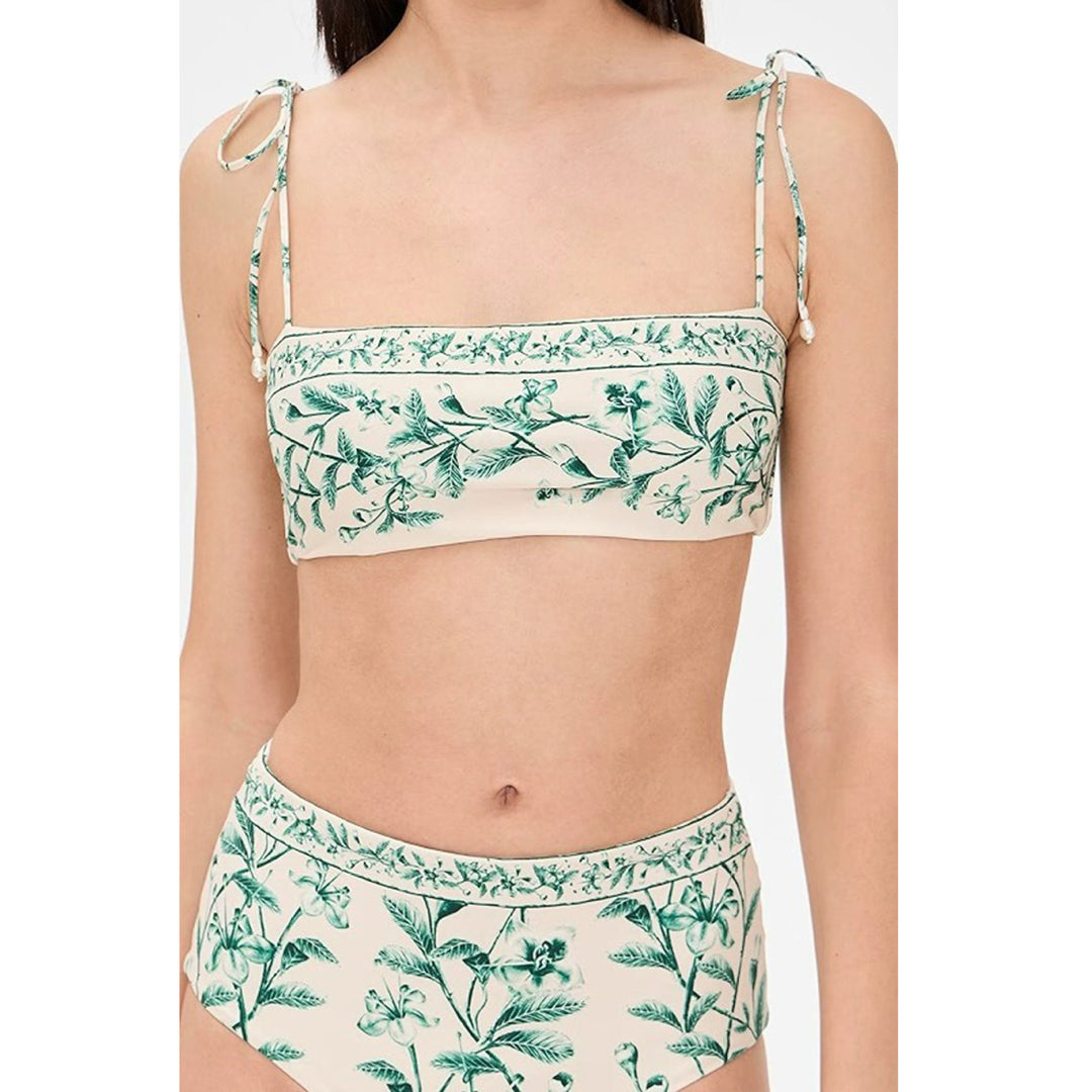 Damen Bikini-Set mit floralem Design und verstellbaren Trägern EB