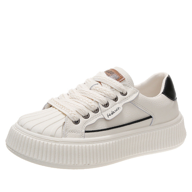 Damen Modische Sneakers mit strukturierter Oberflächenverarbeitung und bequemer Laufsohle EB