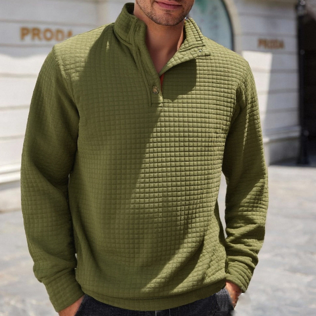 Herren stylischer Pullover mit modischem Stehkragen EB