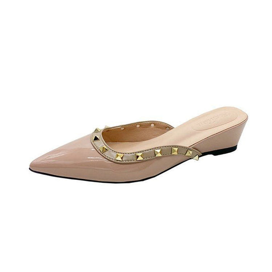 Damen spitze Mules mit Nietenverzierung EB