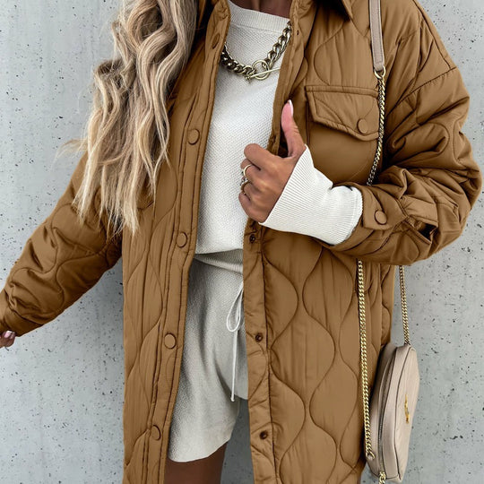 Damen Steppjacke im lässigen Oversized-Stil EB