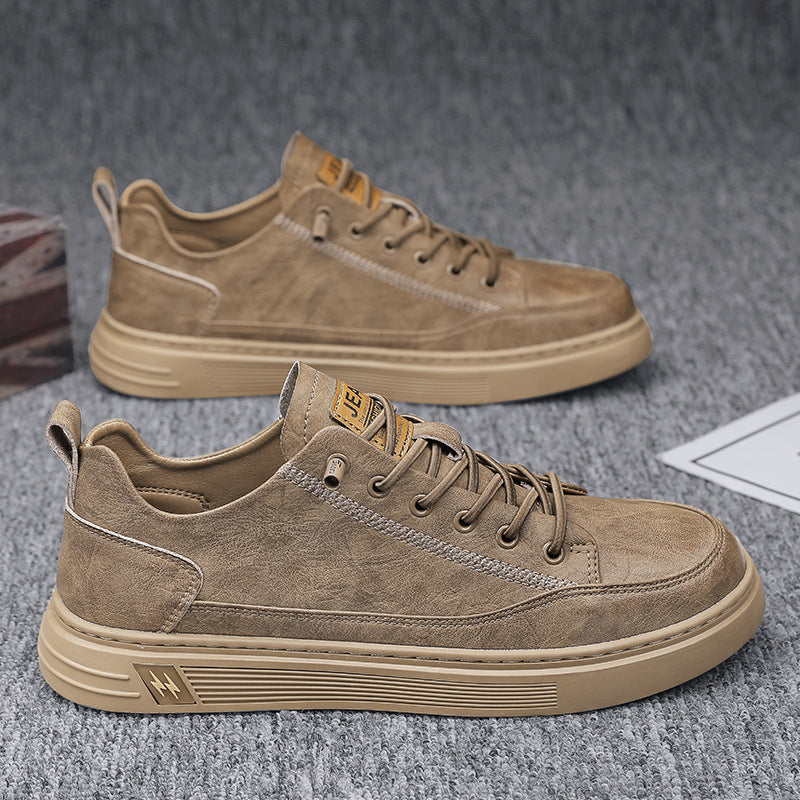 Damen modische Sneakers aus hochwertigem Kunstleder mit dämpfender Sohle EB