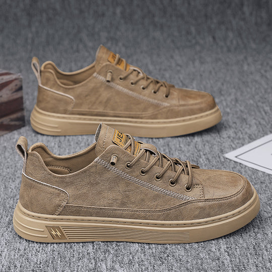 Damen modische Sneakers aus hochwertigem Kunstleder mit dämpfender Sohle EB