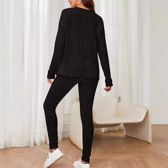 Damen bequeme Strickanzug EB