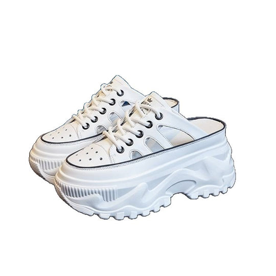 Damen Plateau-Sneaker mit luftdurchlässigem Mesh-Obermaterial und dämpfender Sohle EB