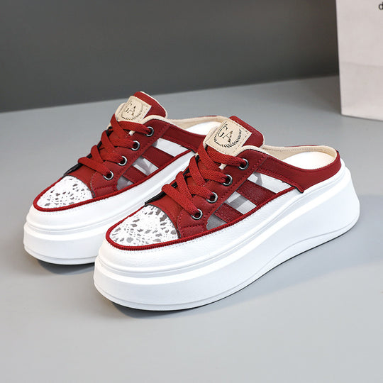Damen Plateausneaker mit luftiger Frontpartie und robustem Sohlenprofil EB