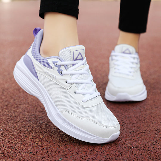 Damen Leichte Fitness-Sneaker mit atmungsaktiver Mesh-Oberfläche und bequemer Dämpfung EB
