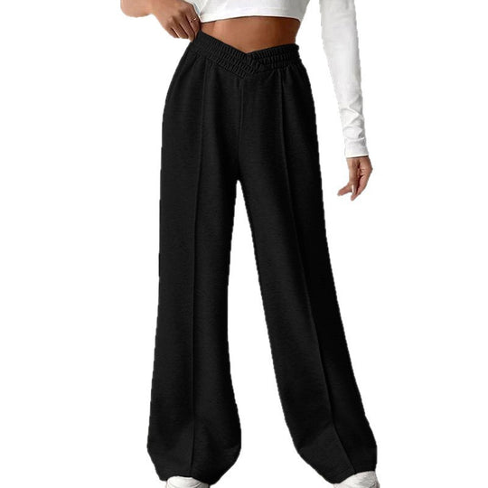 Damen Weit geschnittene Freizeithose mit elastischem Bund EB