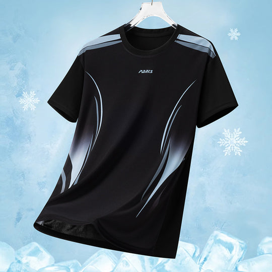 Herren nan atmungsaktives Funktionsshirt mit ergonomischem Schnitt und dynamischem Print EB