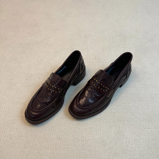 Damen Mokassins mit eleganten Nietenakzenten EB